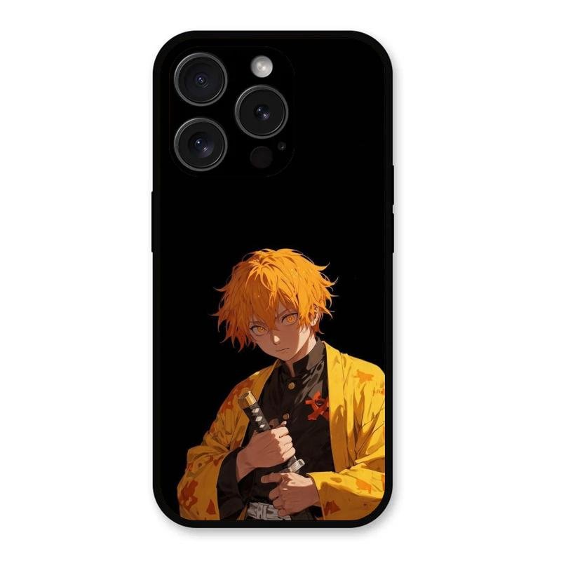 Zenitsu Storm Glass Case Cover For iPhone 15 Pro Max