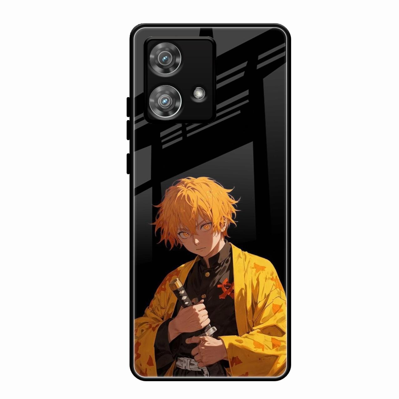 Zenitsu Storm Glass Case Cover For Motorola Edge 40 5G