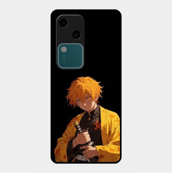 Zenitsu Storm Glass Case Cover For Vivo V30 5G