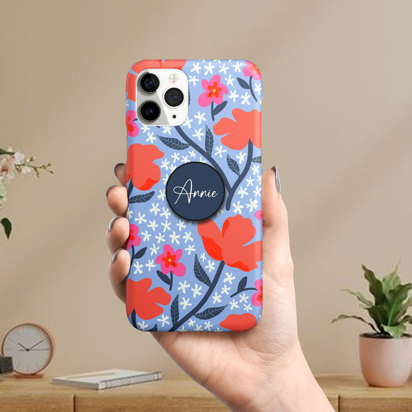 Blossom Motif Slim Phone Case Cover