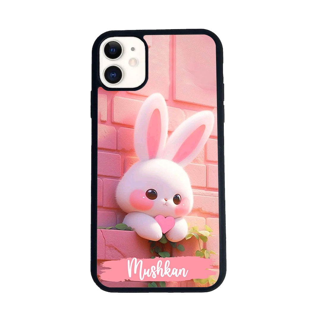 Bunny Glossy Metal Case Cover For iPhone - ShopOnCliQ