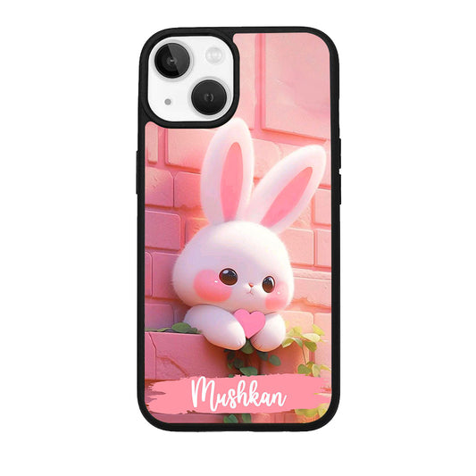 Bunny Glossy Metal Case Cover For iPhone