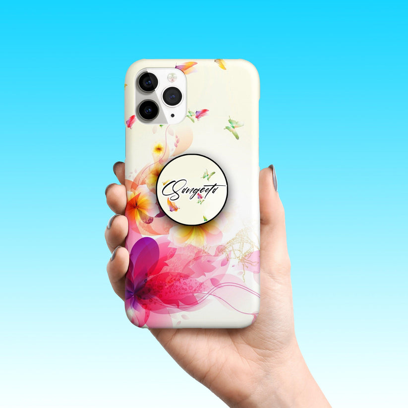 Butterfly Floral Slim Phone Case Cover For Oppo