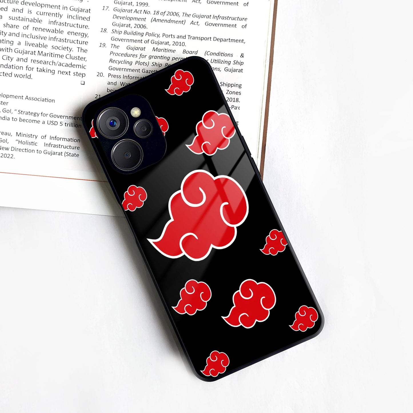 Red Cloud Mobile Glass Phone Case Cover For Realme/Narzo