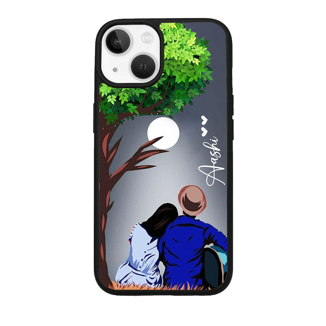 Customized Couple Glossy Metal Case Cover For iPhone - ShopOnCliQ