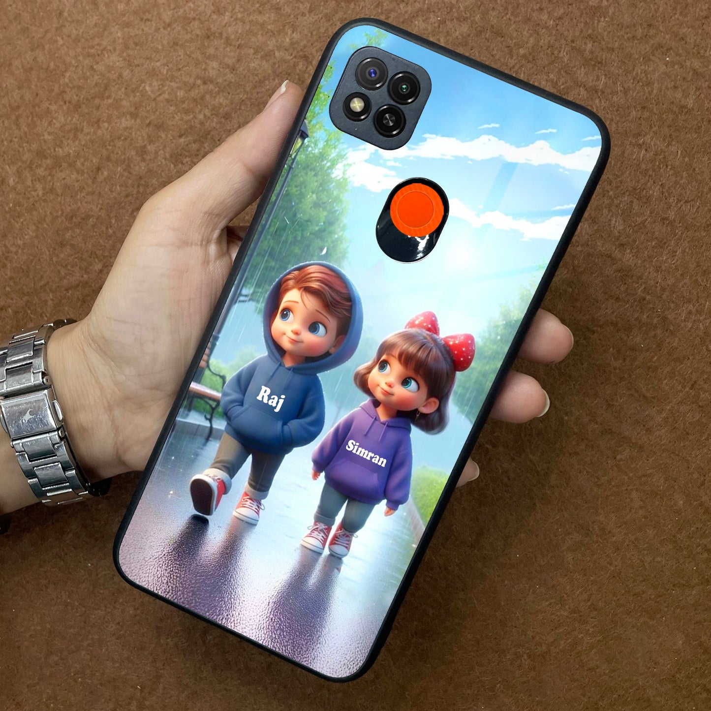 Couple Glass Case Cover For Redmi/Xiaomi