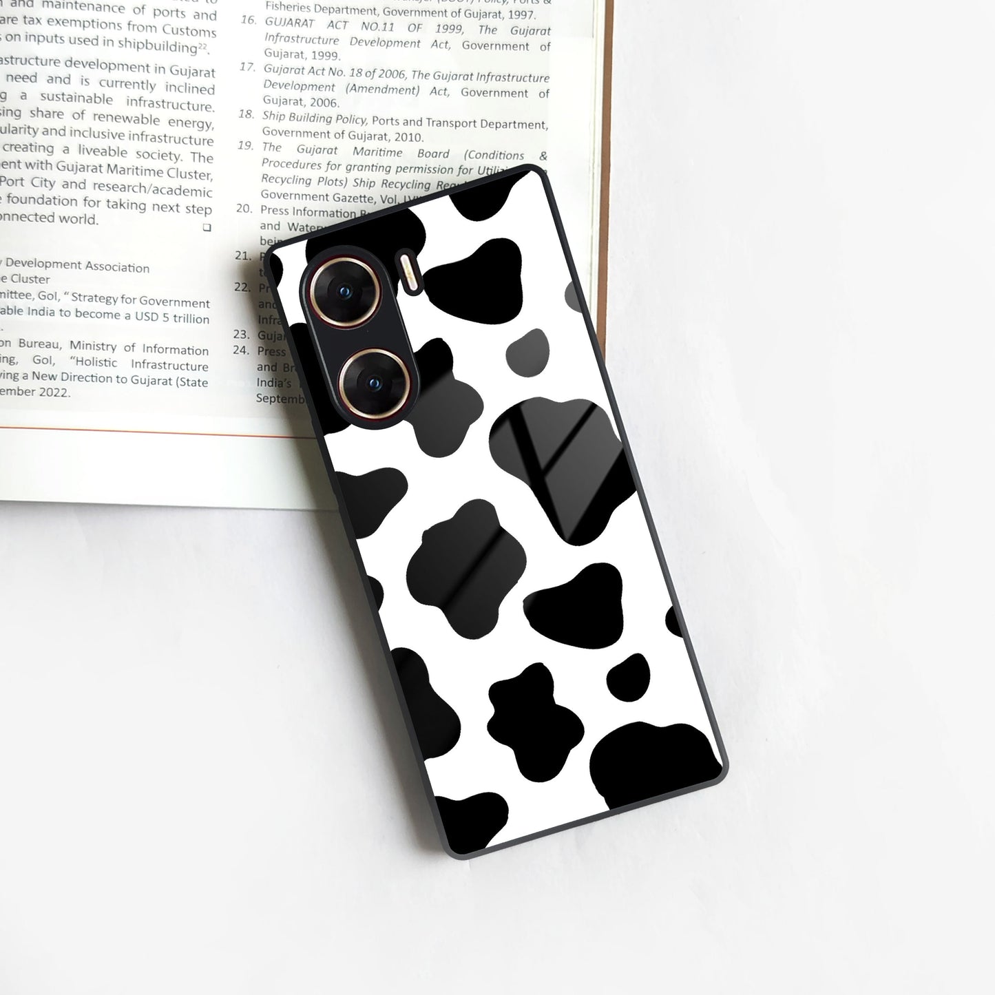 Cow Print Glass Phone Case And Cover For Vivo ShopOnCliQ