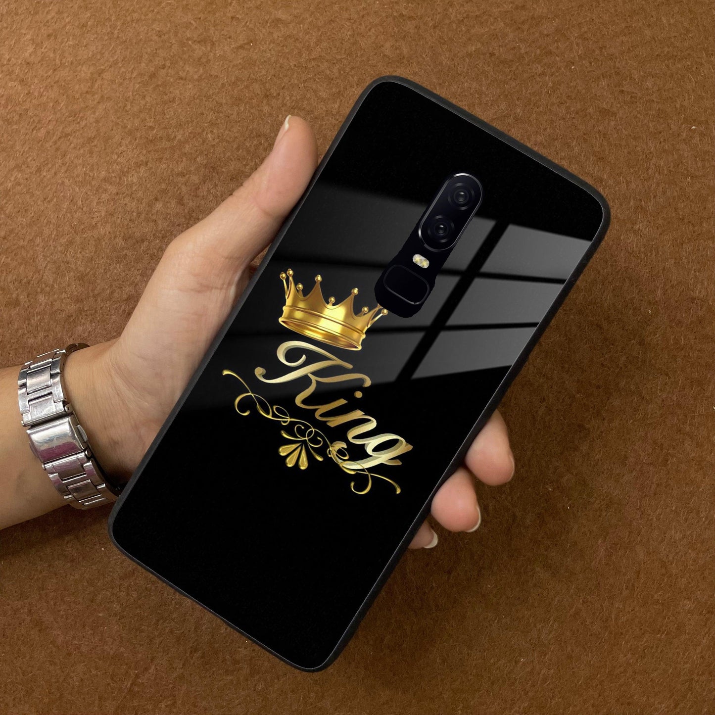 Cute King With Crown Glass Case For OnePlus ShopOnCliQ