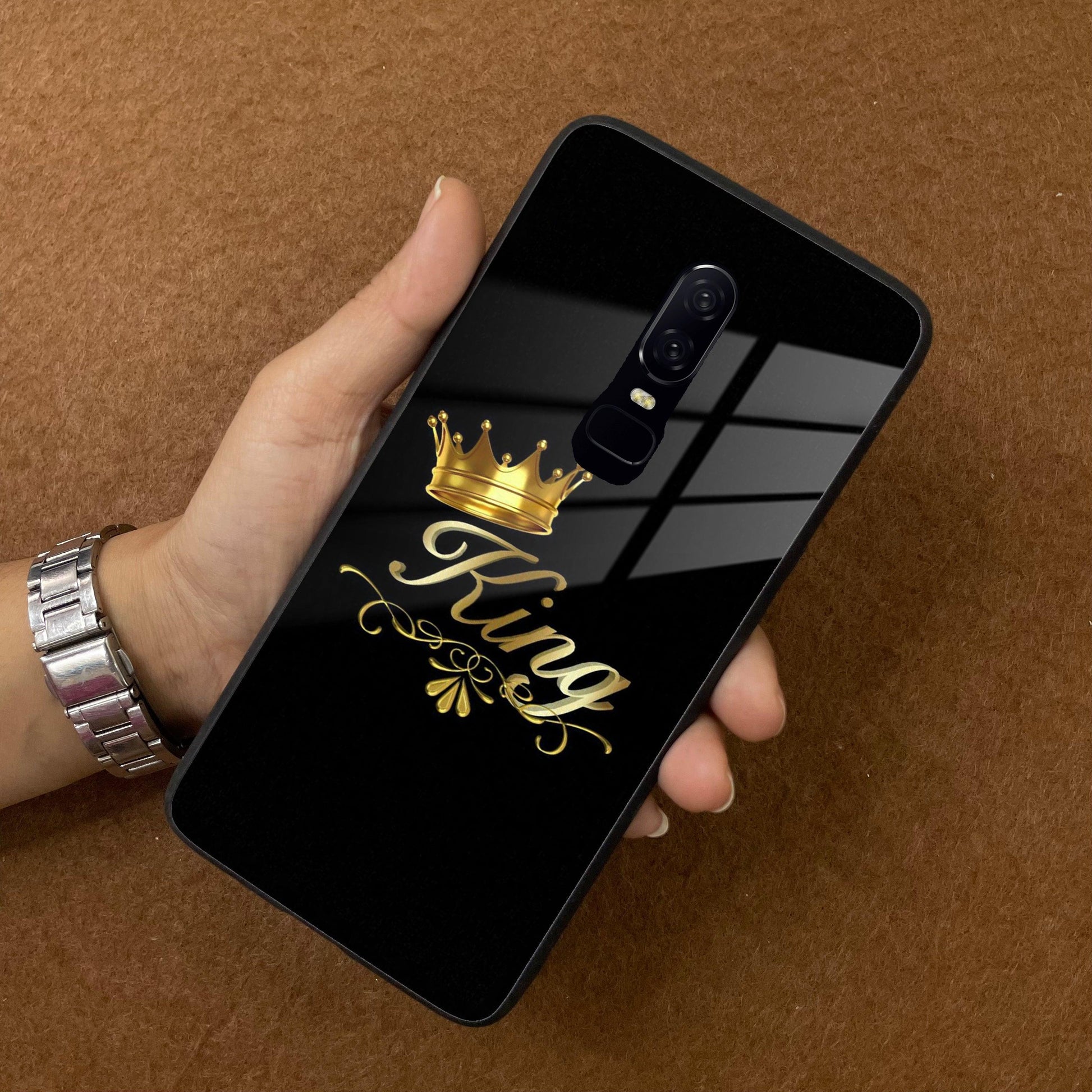 Cute King With Crown Glass Case For OnePlus ShopOnCliQ