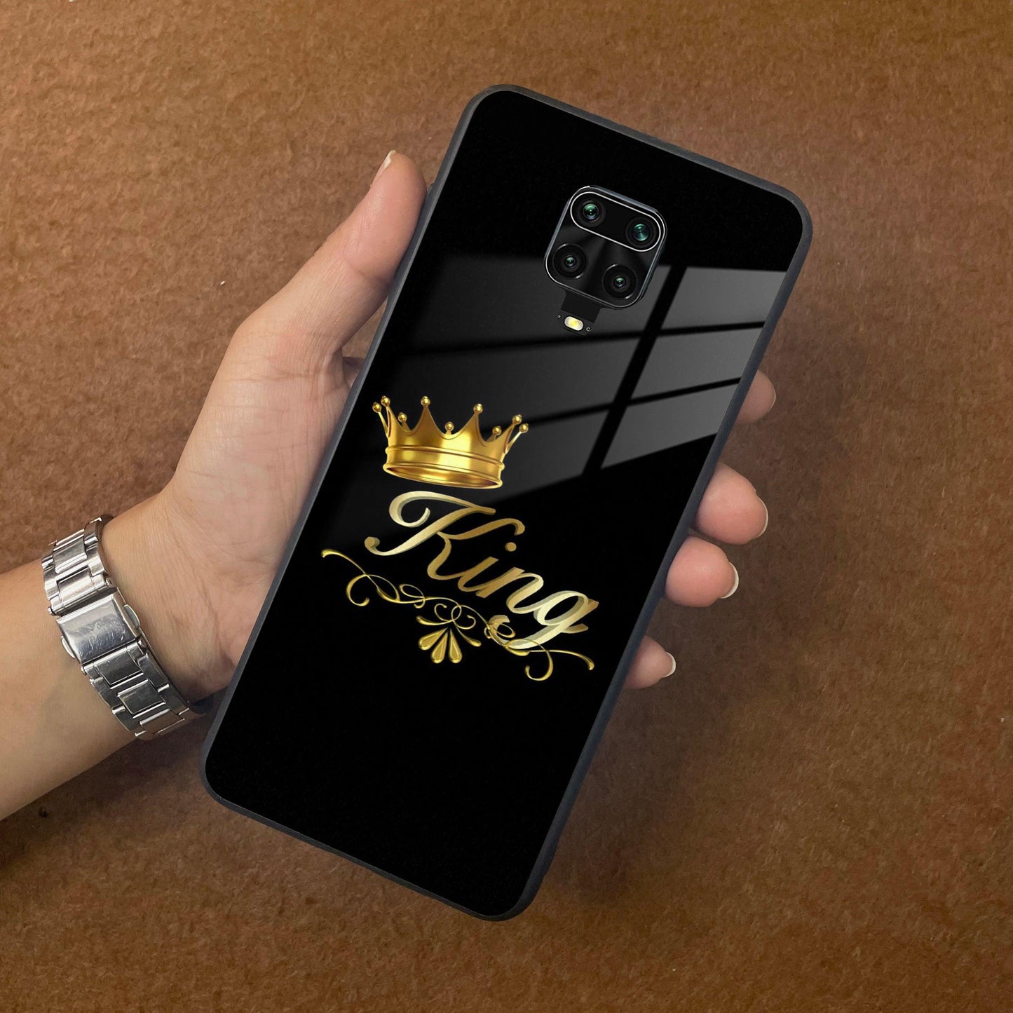 Cute King With Crown Glass Case For Poco - ShopOnCliQ