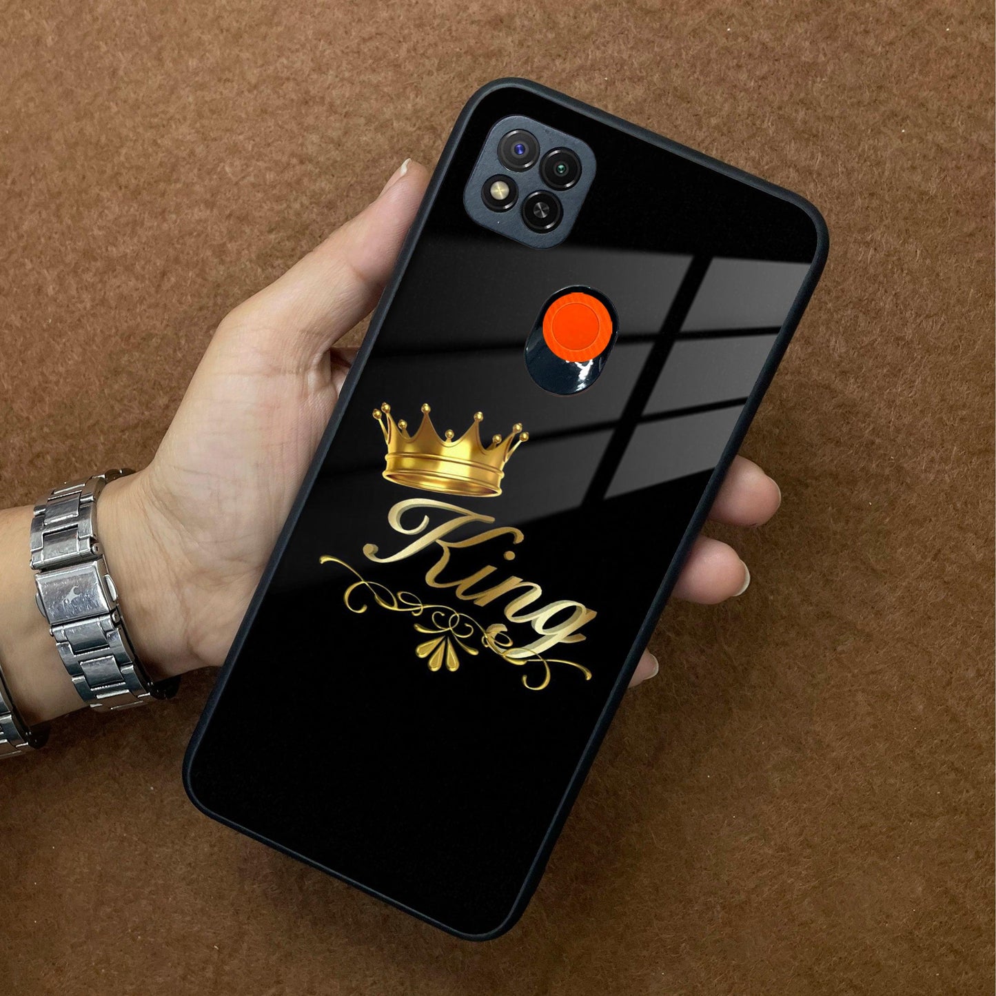 Cute King With Crown Glass Case For Poco - ShopOnCliQ