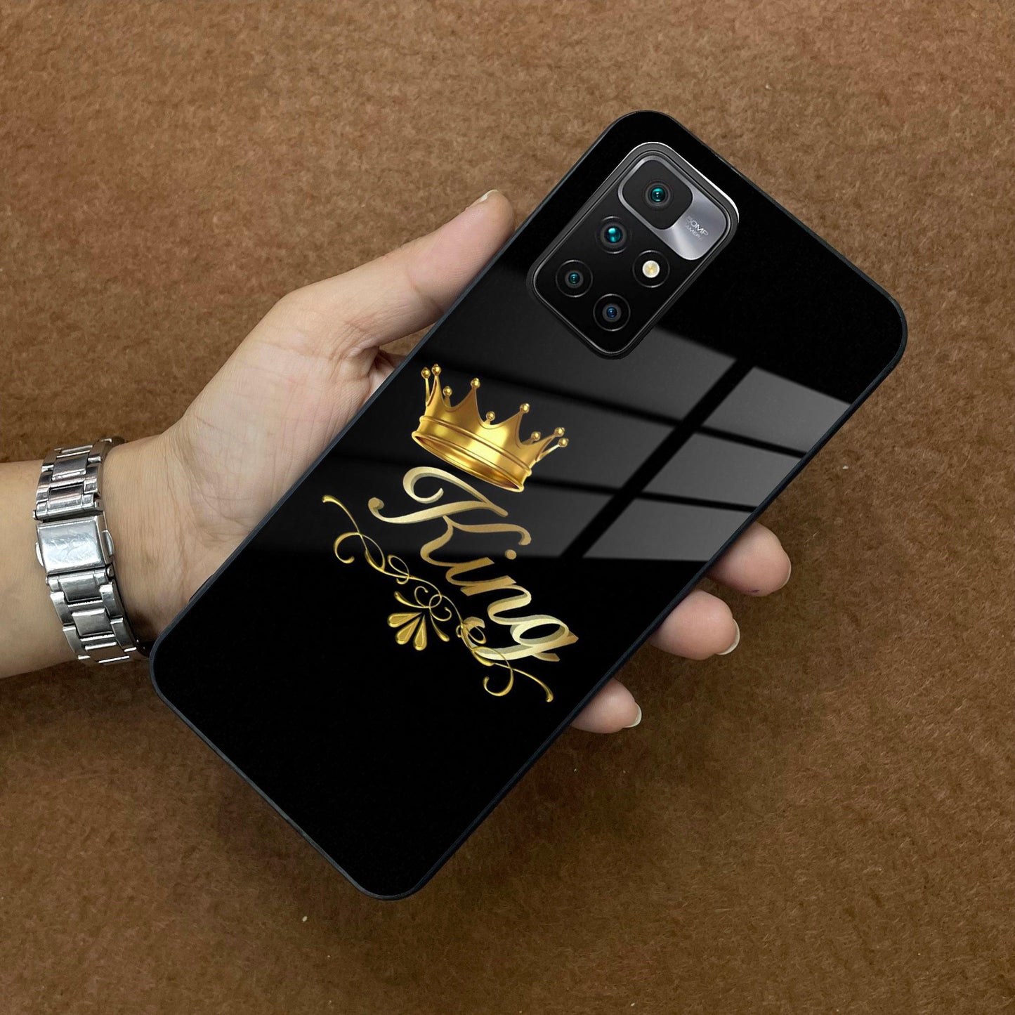 Cute King With Crown Glass Case For Redmi/Xiaomi ShopOnCliQ