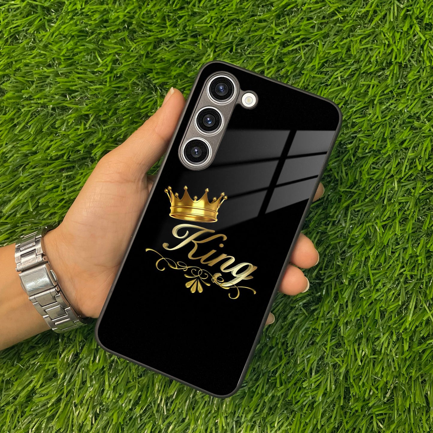 Cute King With Crown Glass Case for Samsung ShopOnCliQ