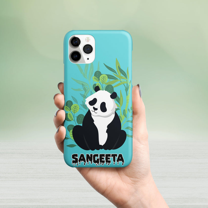 Cute Wild Panda Hard Matte Phone Case Cover