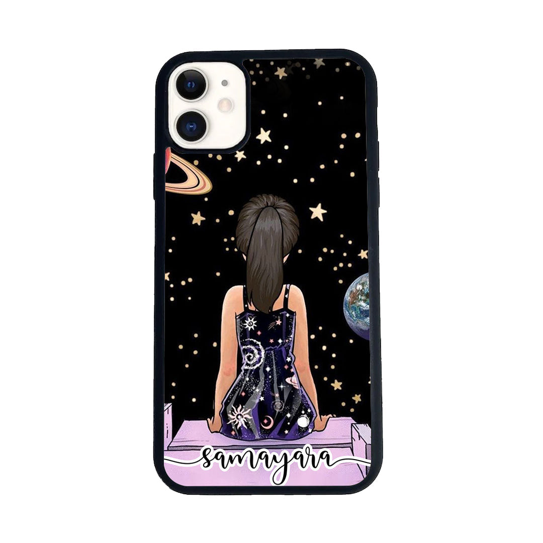 Girl In Universe Customised Glossy Metal Case Cover For iPhone - ShopOnCliQ