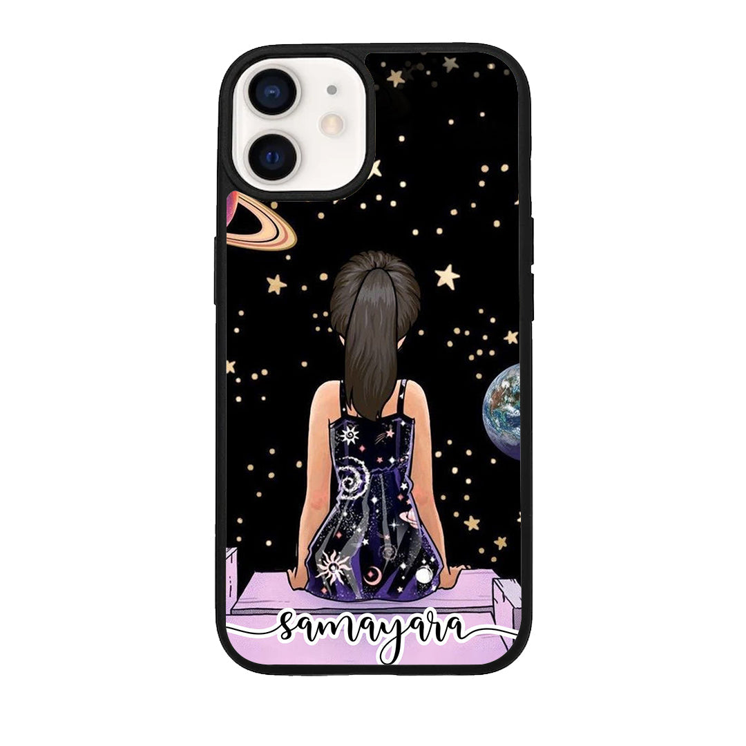 Girl In Universe Customised Glossy Metal Case Cover For iPhone - ShopOnCliQ