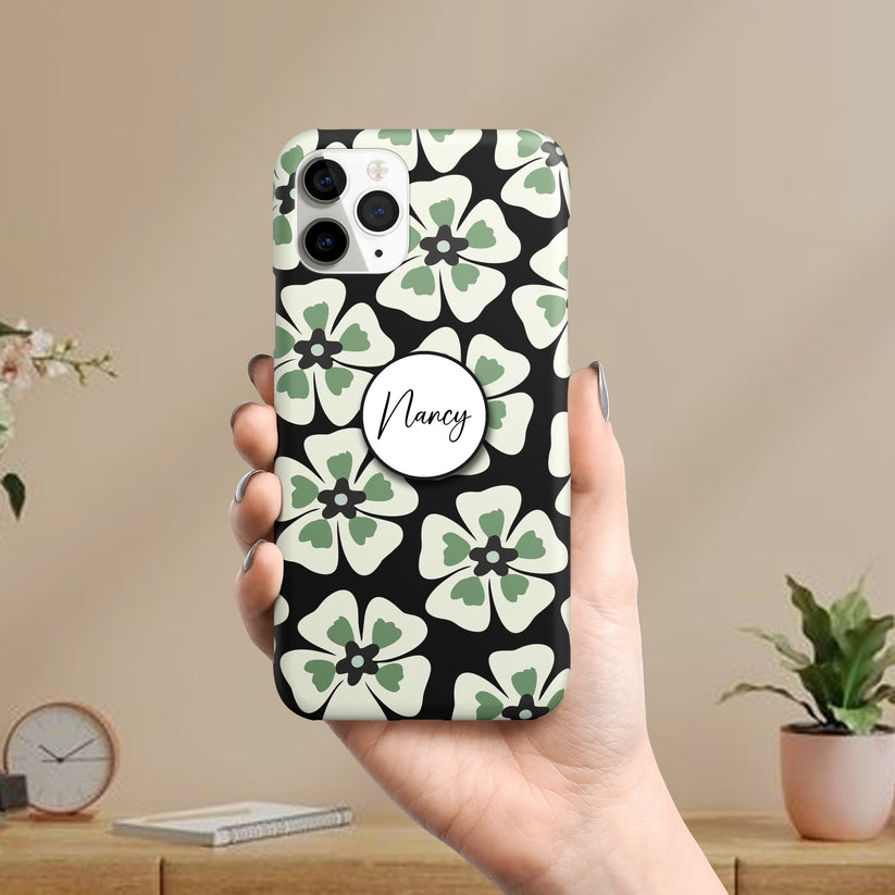 Grid Retro Floral Slim Phone Case Cover For Vivo ShopOnCliQ