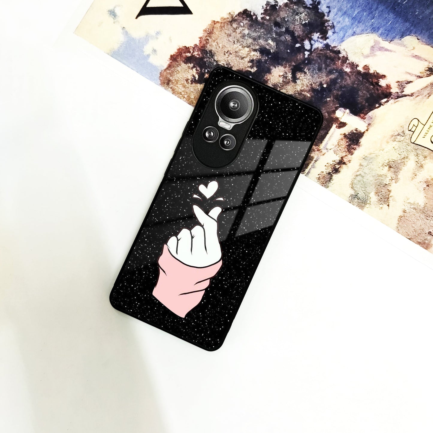 Kpop Love Glass Phone Case And Cover For Oppo