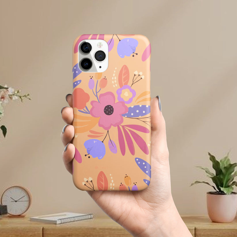 Loose Leaves Slim Phone Case Cover Color Multi