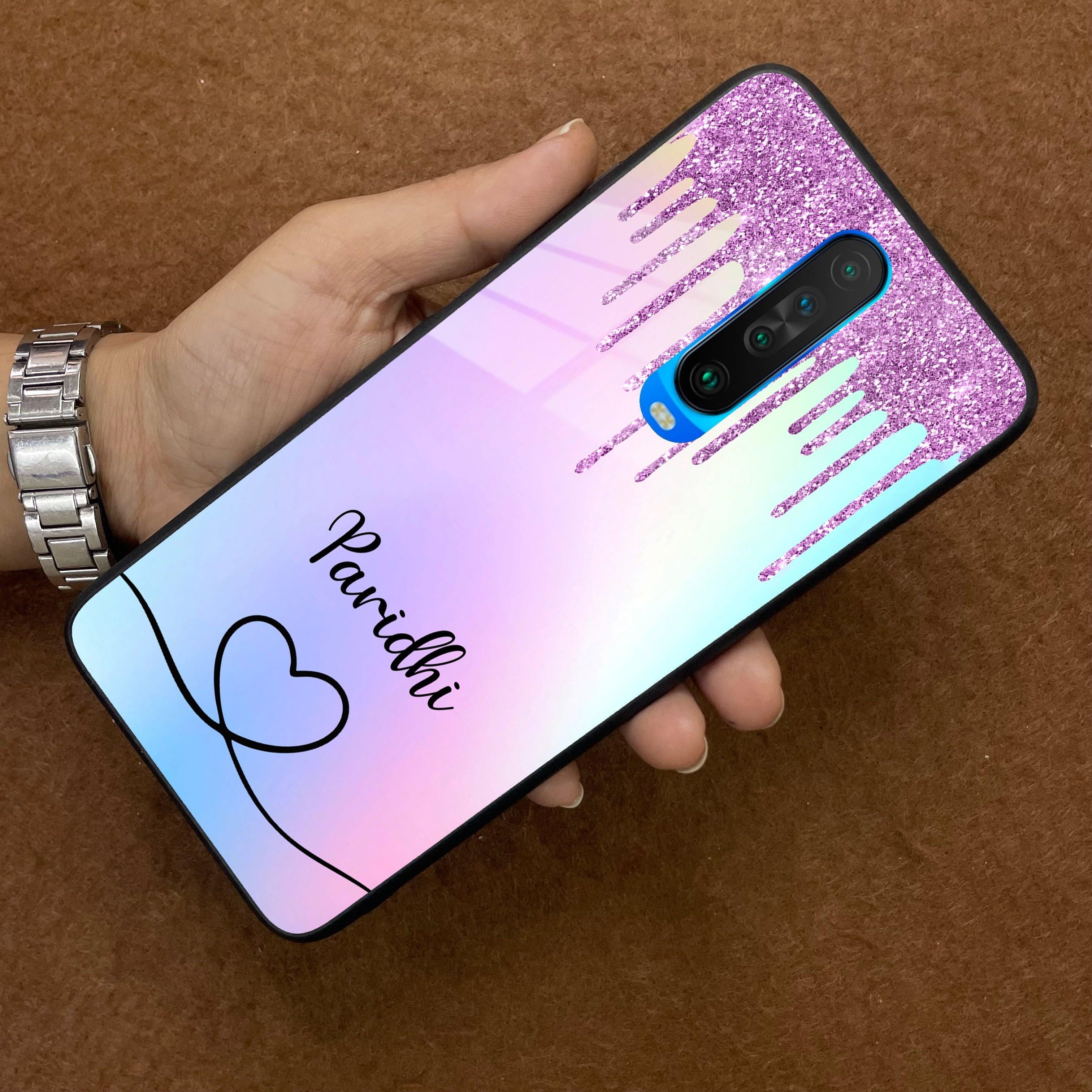 MultiColor Glitter Glass Case For Poco - ShopOnCliQ