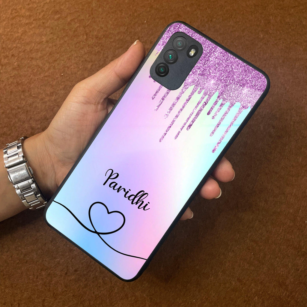 MultiColor Glitter Glass Case For Poco - ShopOnCliQ