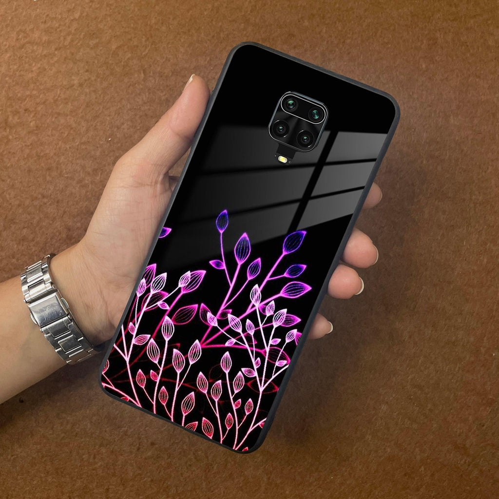 Multicolor Flower Print Glass Case Cover For Poco - ShopOnCliQ