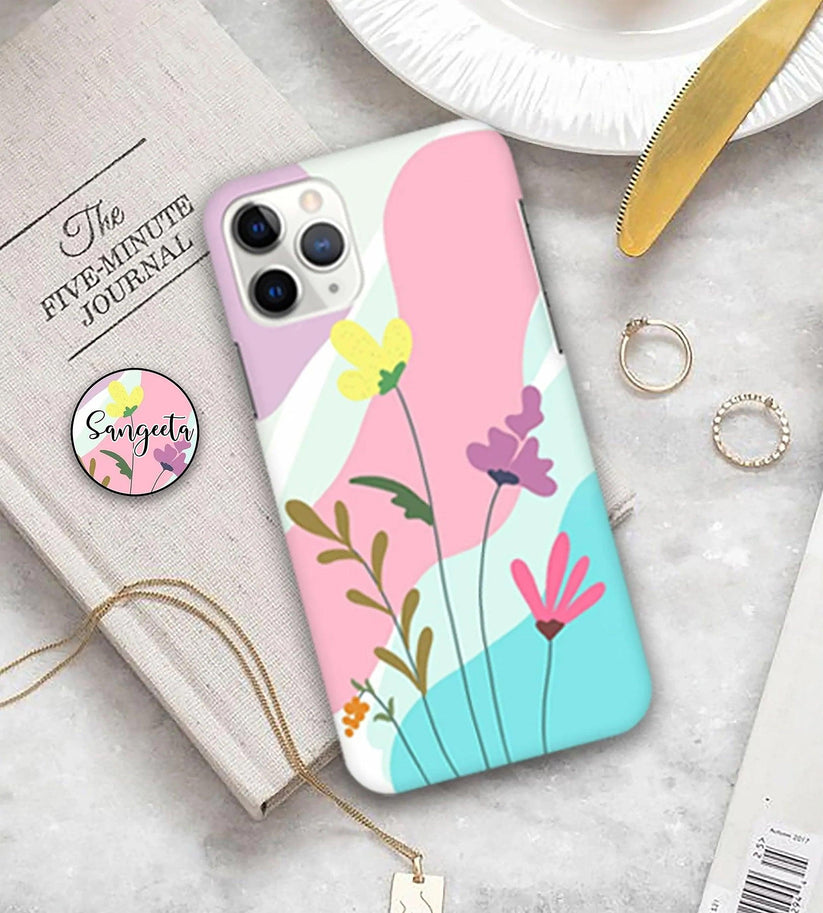 Pastel Flower Slim Phone Case Cover For Vivo