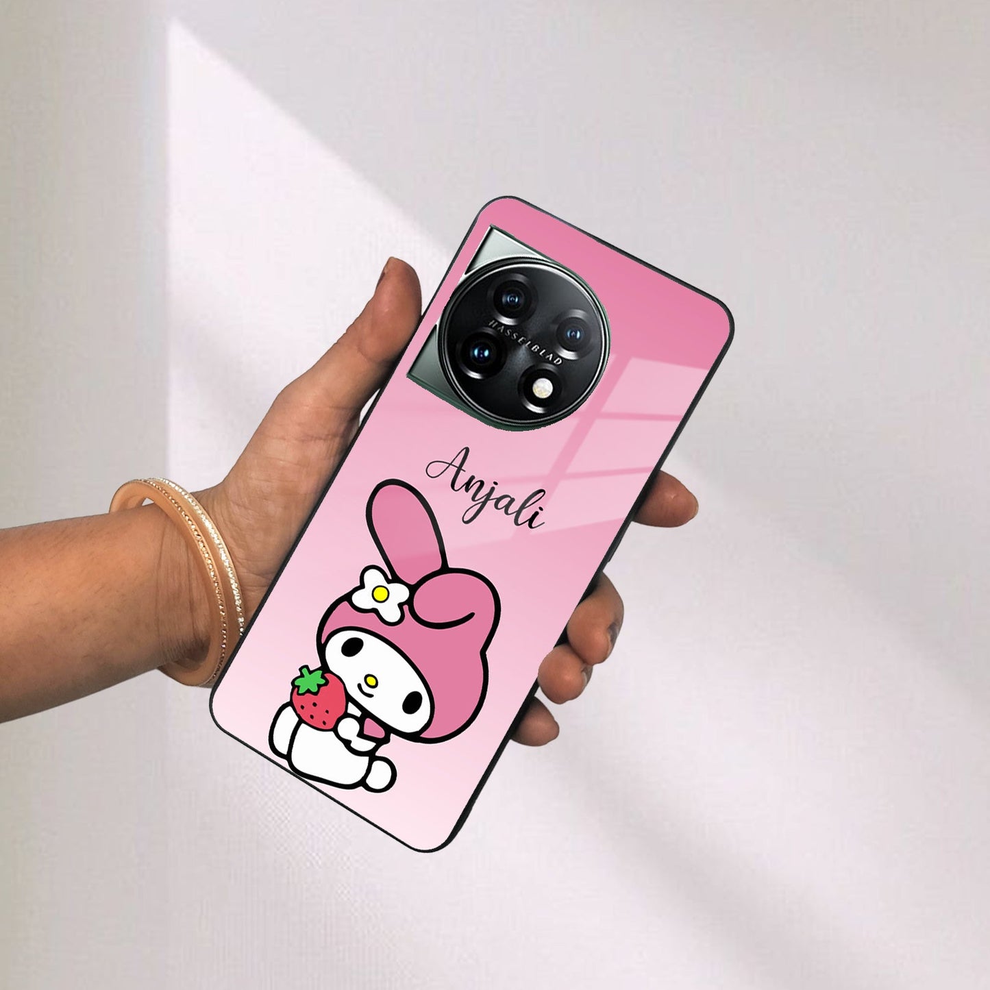 Pink Bunny Glass Case Cover For OnePlus ShopOnCliQ