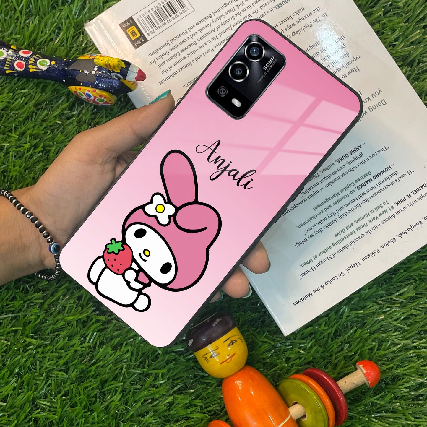 Pink Bunny Glass Case Cover For Oppo ShopOnCliQ