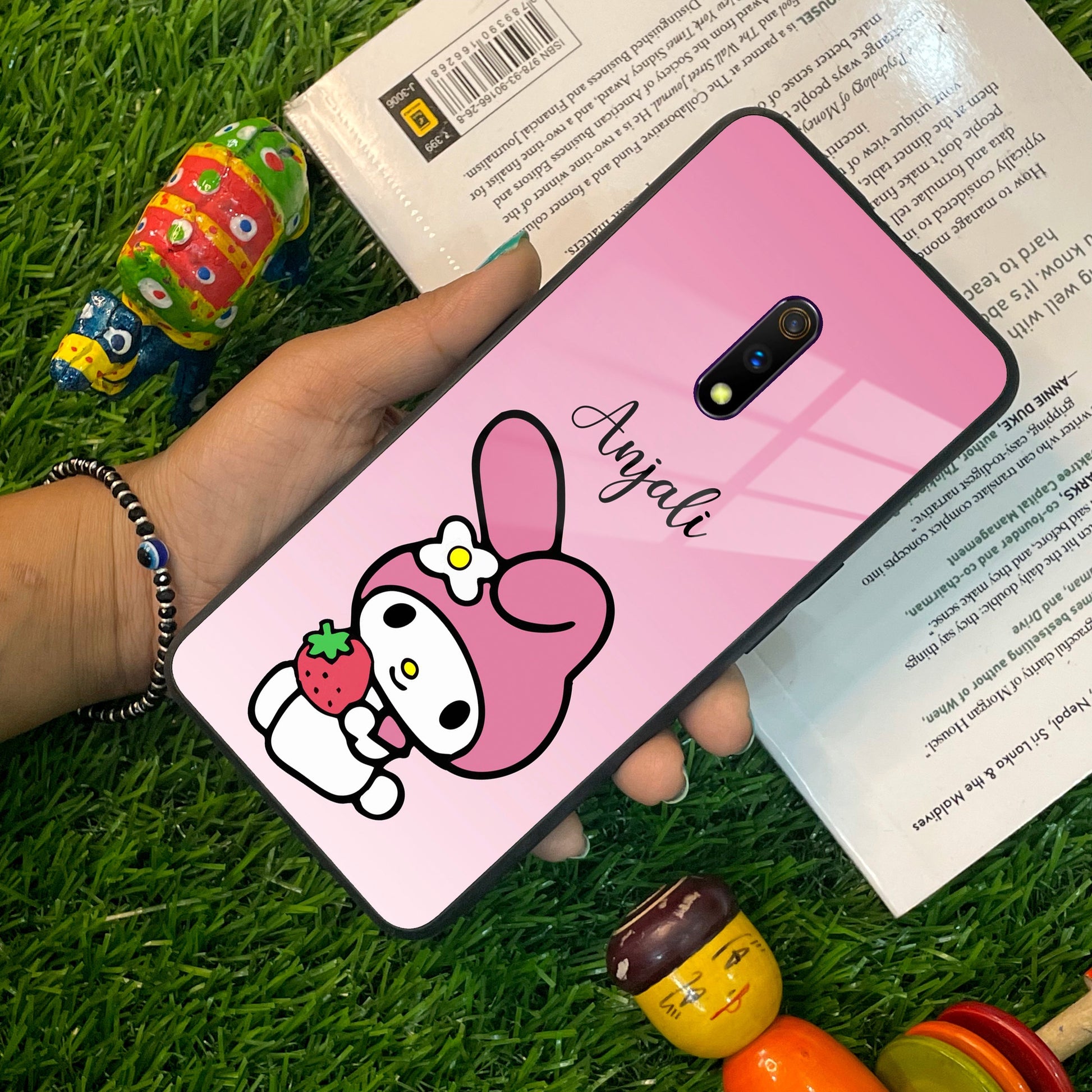 Pink Bunny Glass Case Cover For Oppo ShopOnCliQ
