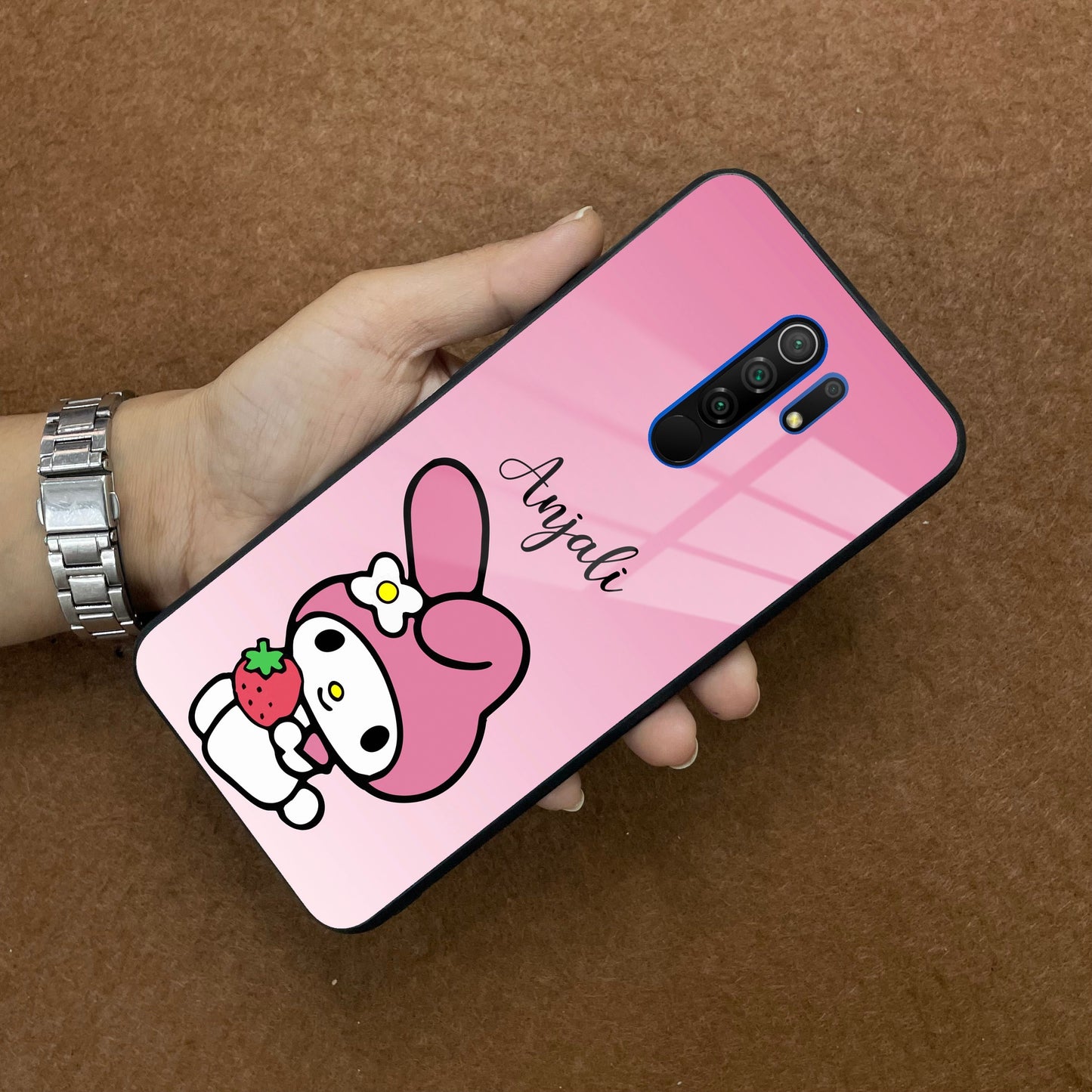 Pink Bunny Glass Case Cover For Poco ShopOnCliQ