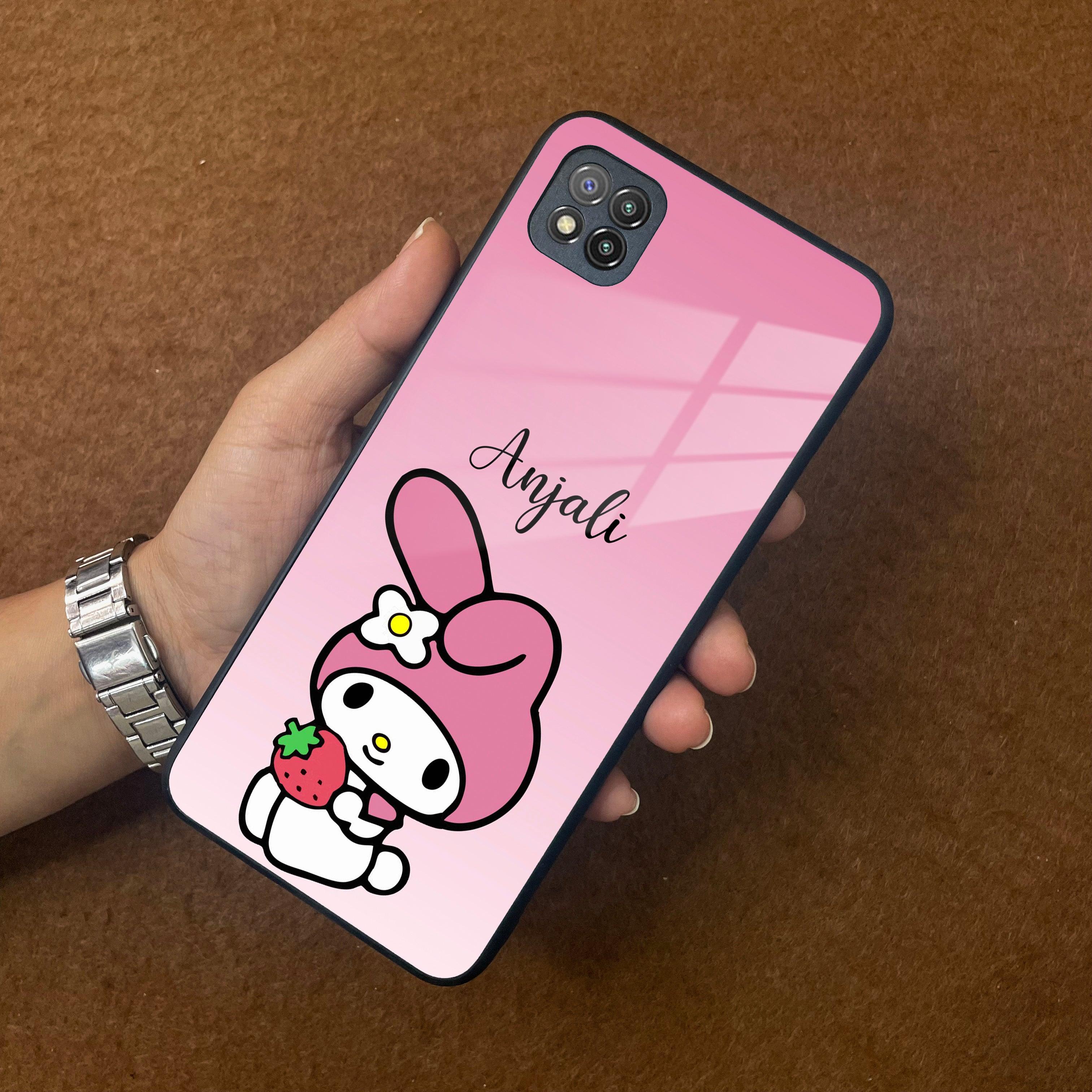 Pink Bunny Glass Case Cover For Poco - ShopOnCliQ