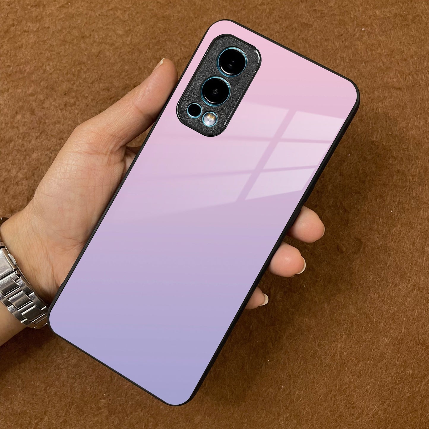 Pink Gradient Glass Case Cover For OnePlus ShopOnCliQ