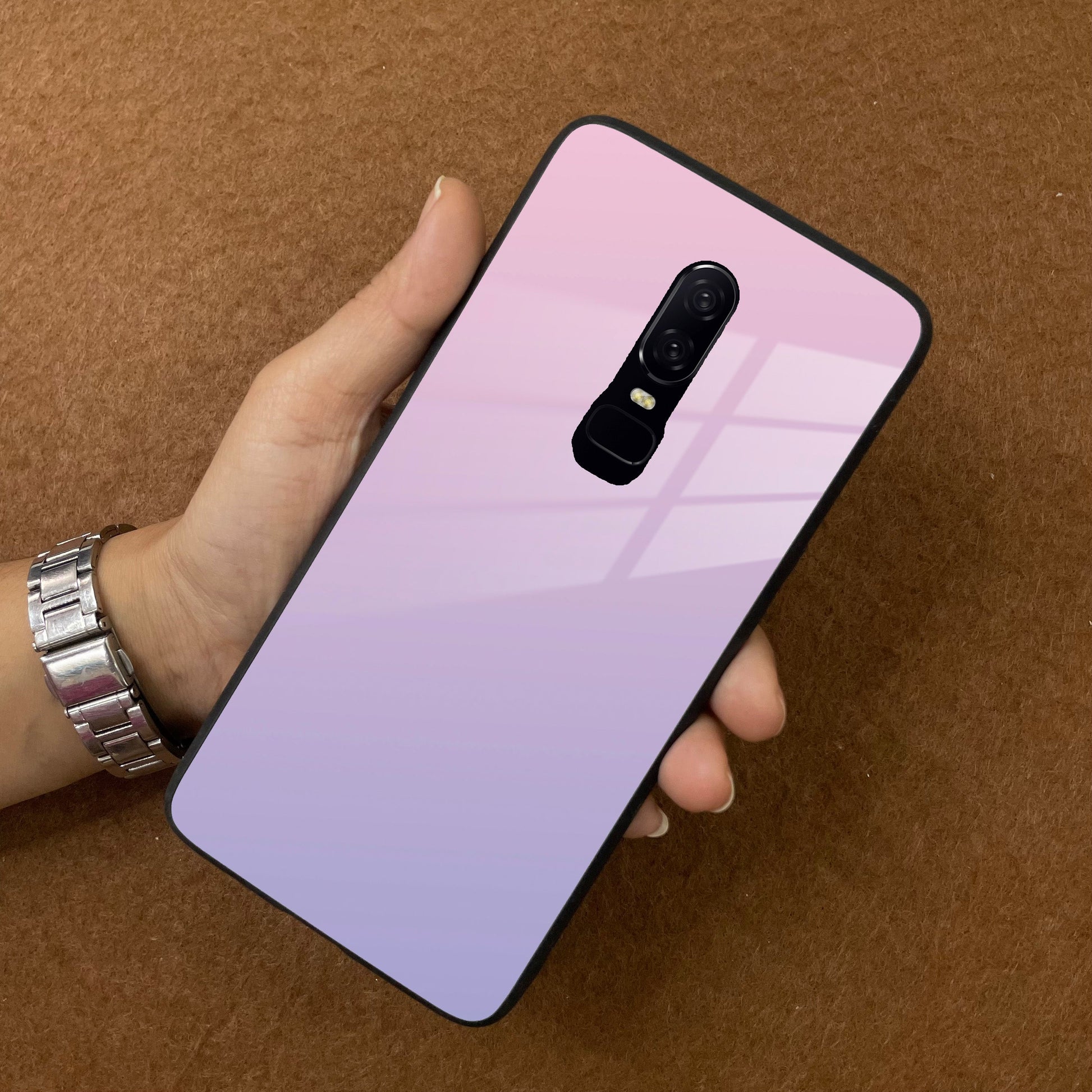 Pink Gradient Glass Case Cover For OnePlus ShopOnCliQ