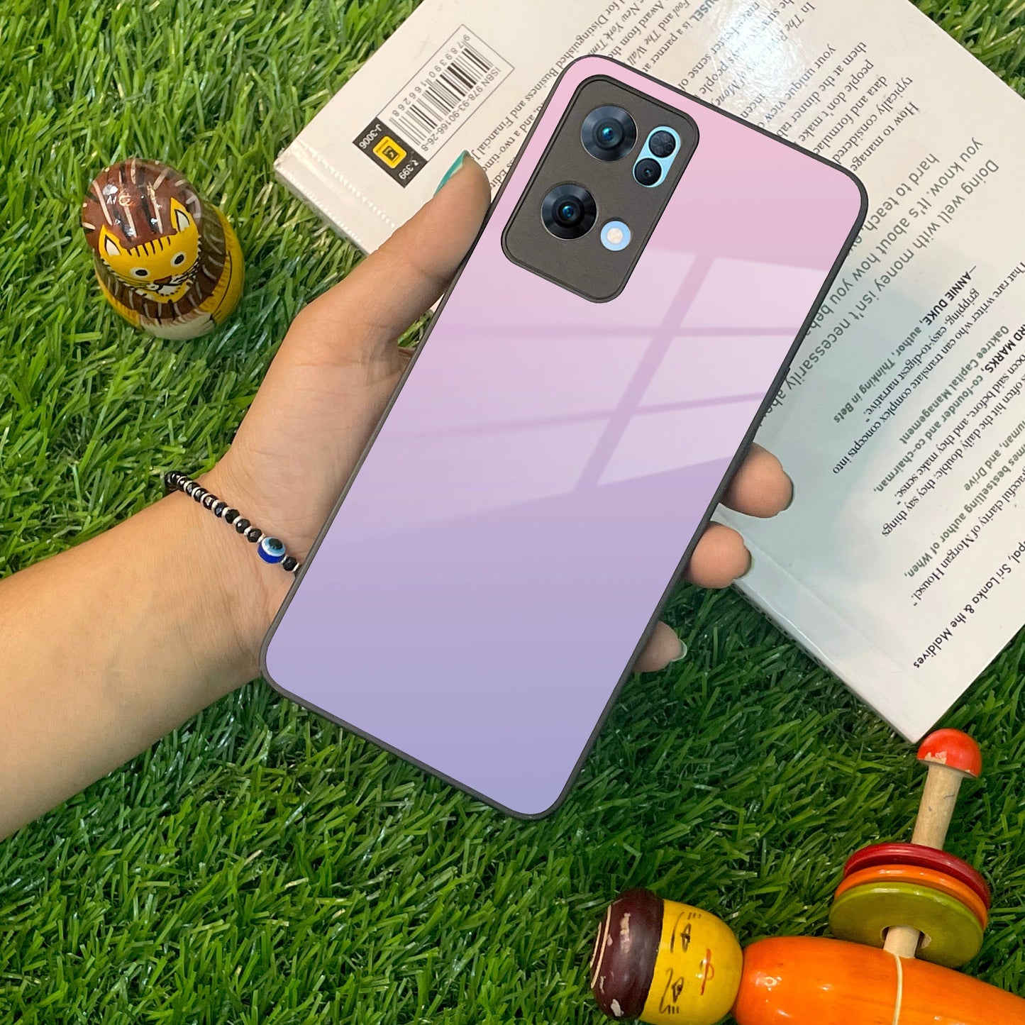 Pink Gradient Glass Case Cover For Oppo ShopOnCliQ