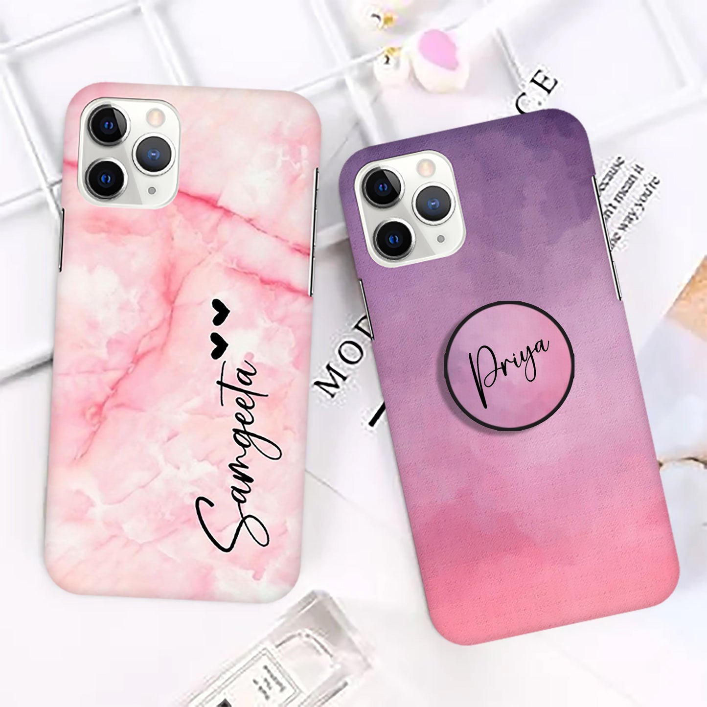 Pink Gradient Marble Phone Case Cover ShopOnCliQ