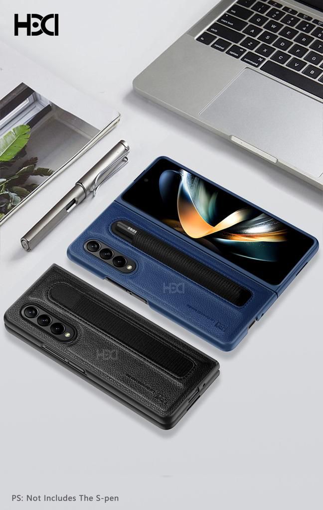 Premium Leather Case for Samsung Galaxy Z Fold  With S Pen Slot Space - Ultimate Style and Protection ShopOnCliQ