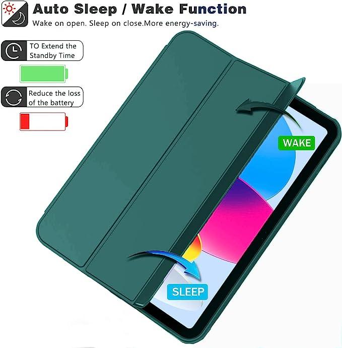 Premium Silicon Case for iPad [Left Side Pencil Holder] - Green - ShopOnCliQ