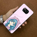 Purple Aesthetic Girl With Cat Phone Glass Case Cover For POCO - ShopOnCliQ