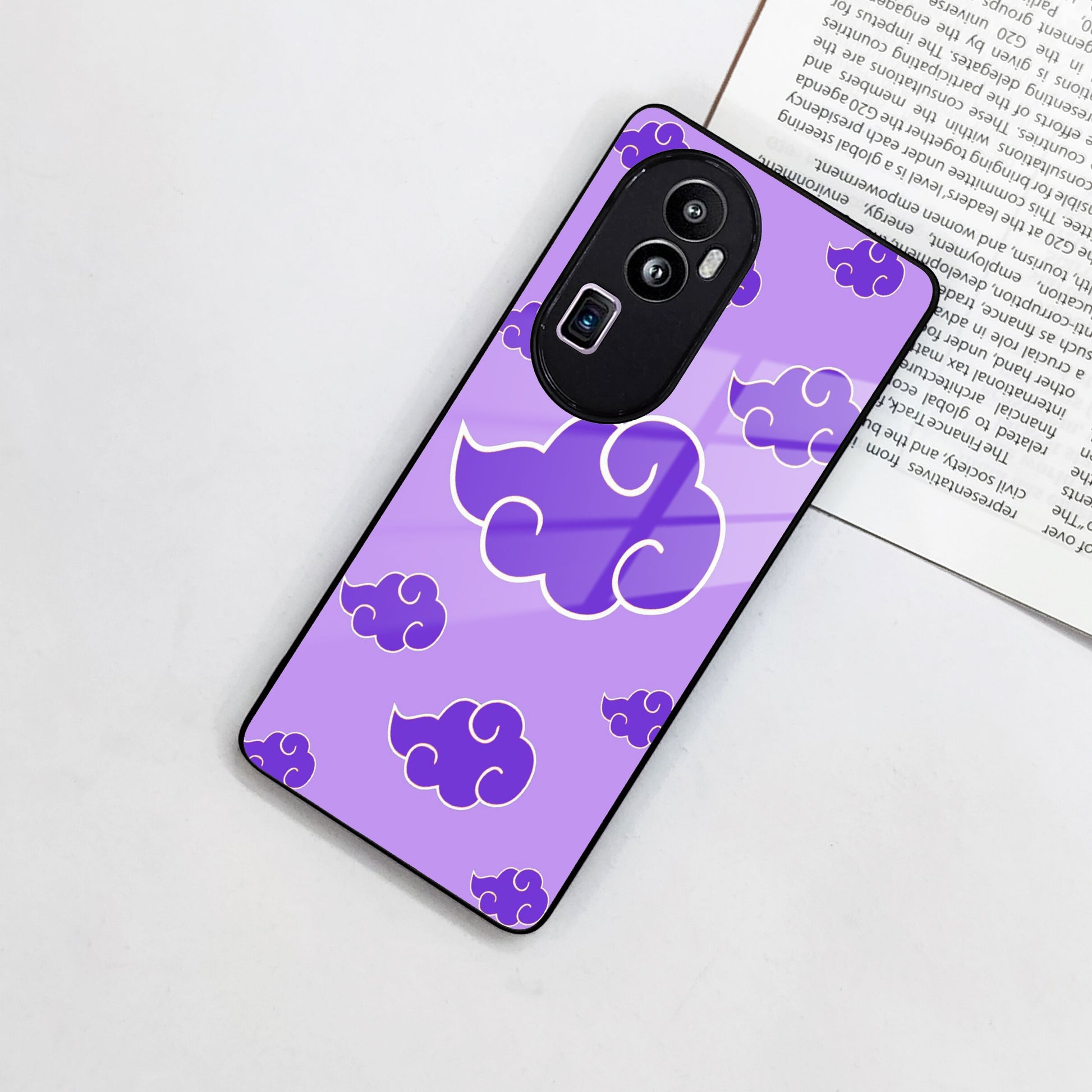 Purple Cloud Mobile Glass Phone Case Cover For Oppo ShopOnCliQ