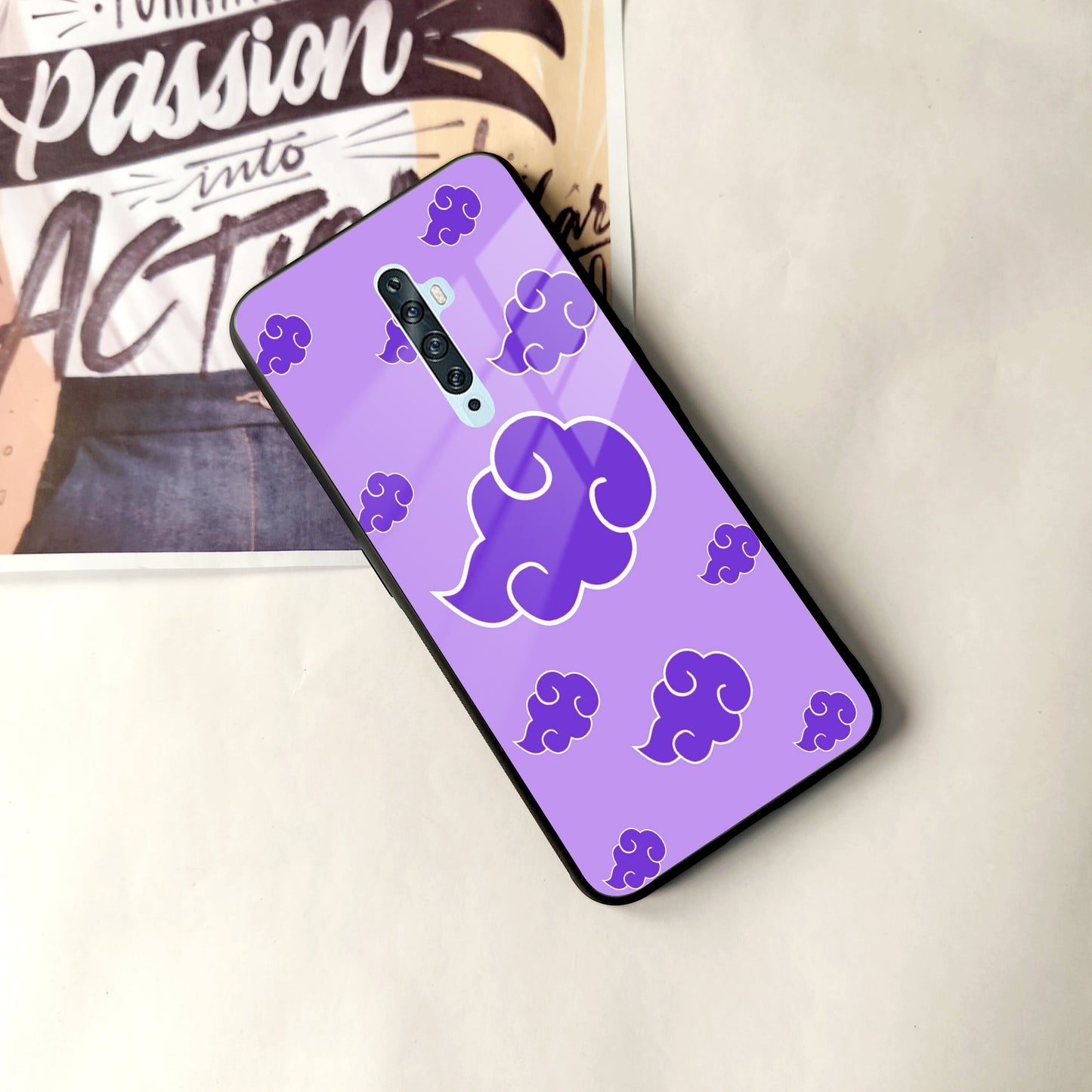 Purple Cloud Mobile Glass Phone Case Cover For Oppo ShopOnCliQ