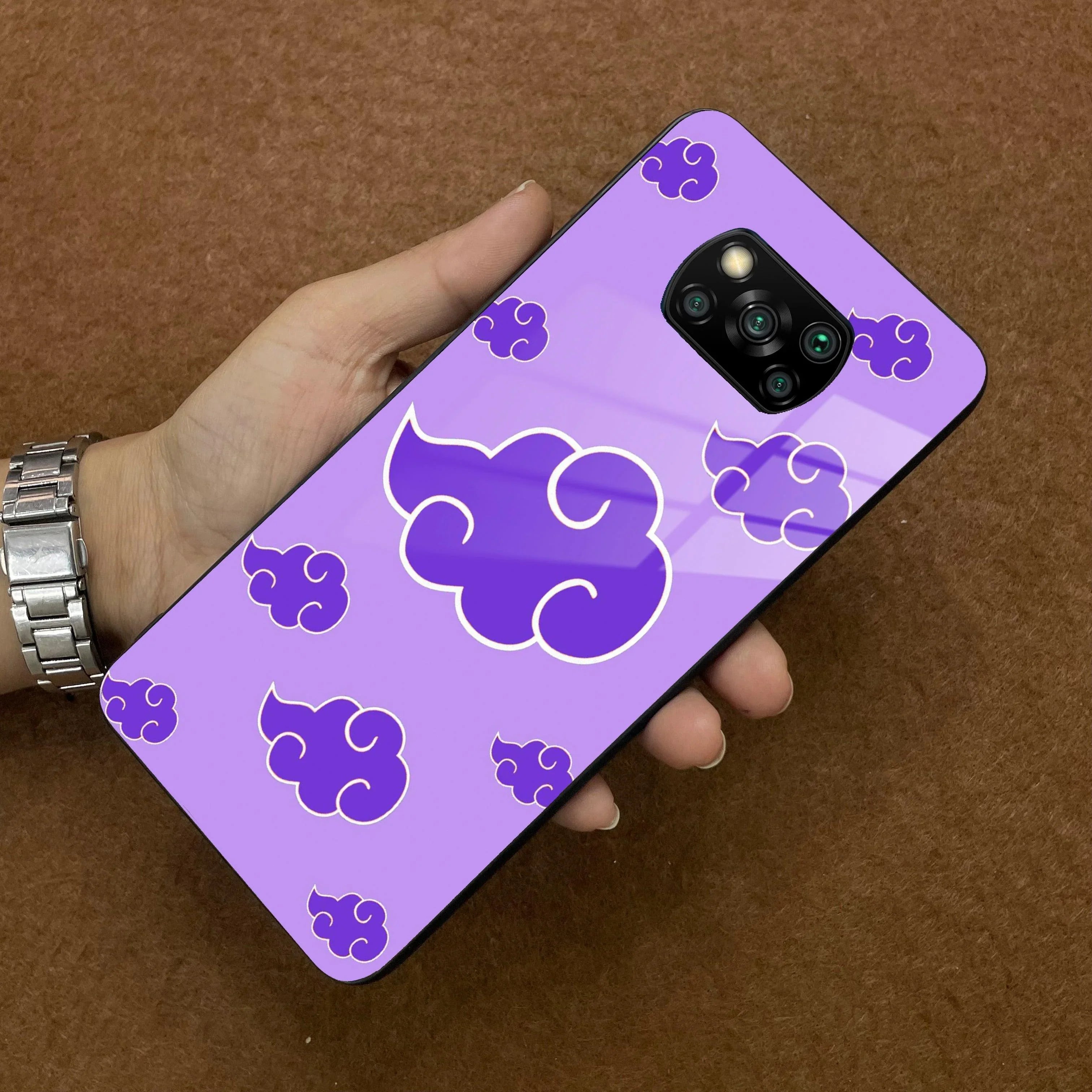 Purple Cloud Mobile Glass Phone Case Cover For Poco - ShopOnCliQ