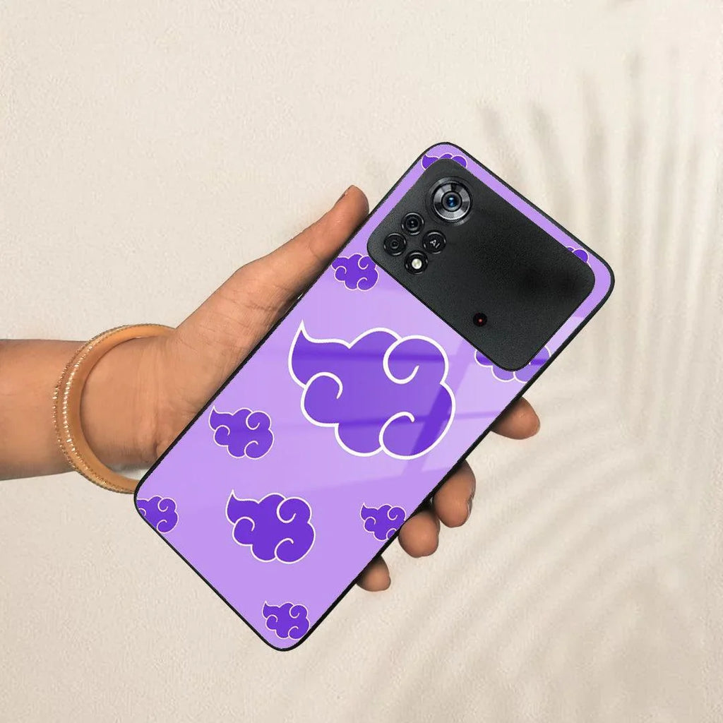 Purple Cloud Mobile Glass Phone Case Cover For Poco - ShopOnCliQ