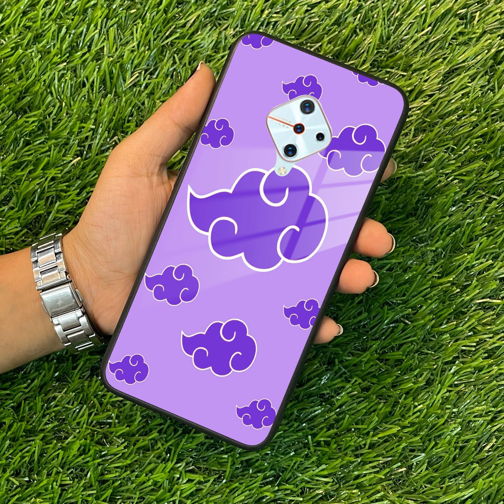 Purple Cloud Mobile Glass Phone Case For Vivo ShopOnCliQ