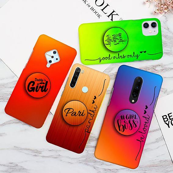 Rainbow Design Slim Phone Case Cover With Customized Name ShopOnCliQ