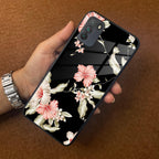 Retro Floral Glass Phone Case And Cover For Poco - ShopOnCliQ