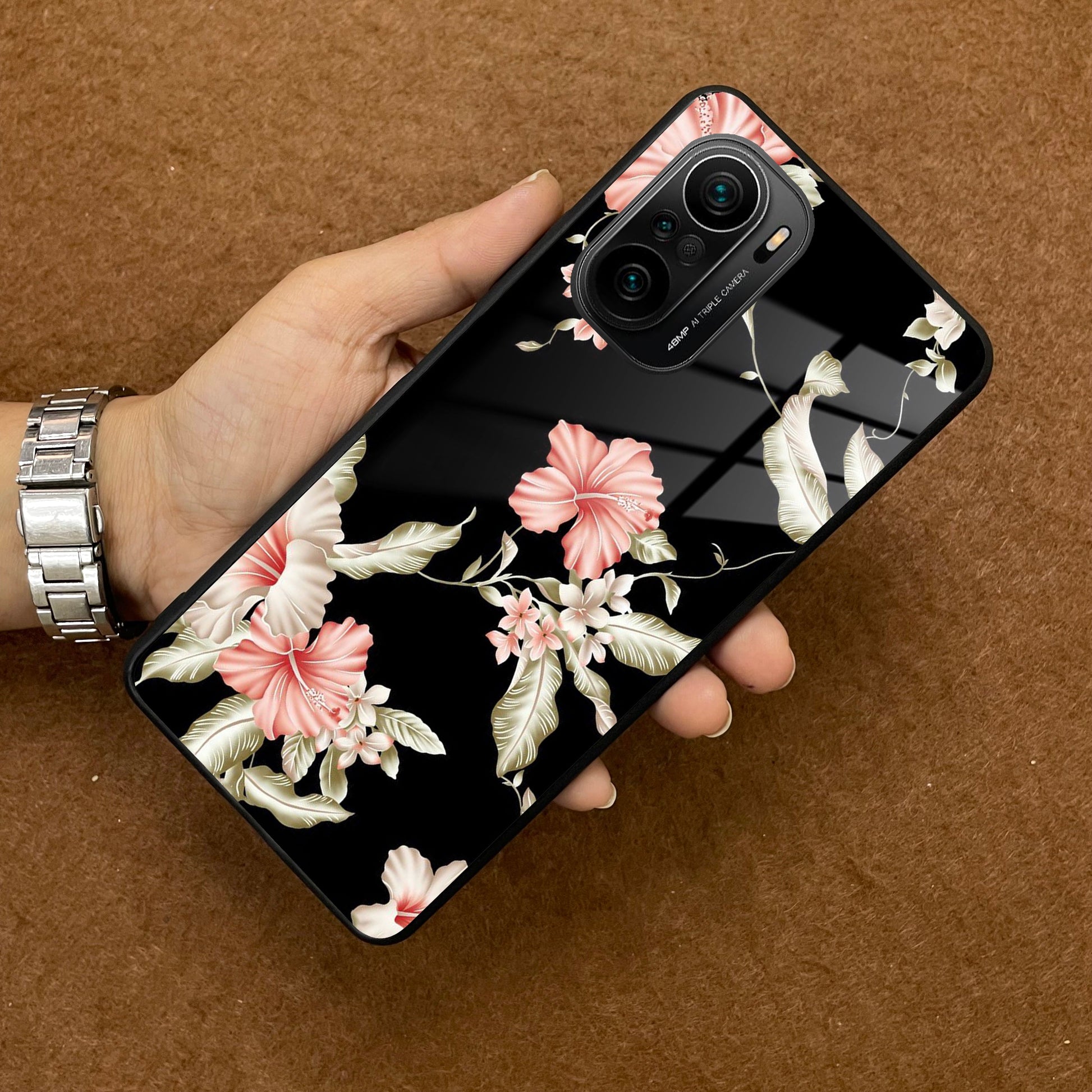 Retro Floral Glass Phone Case And Cover For Redmi/Xiaomi ShopOnCliQ