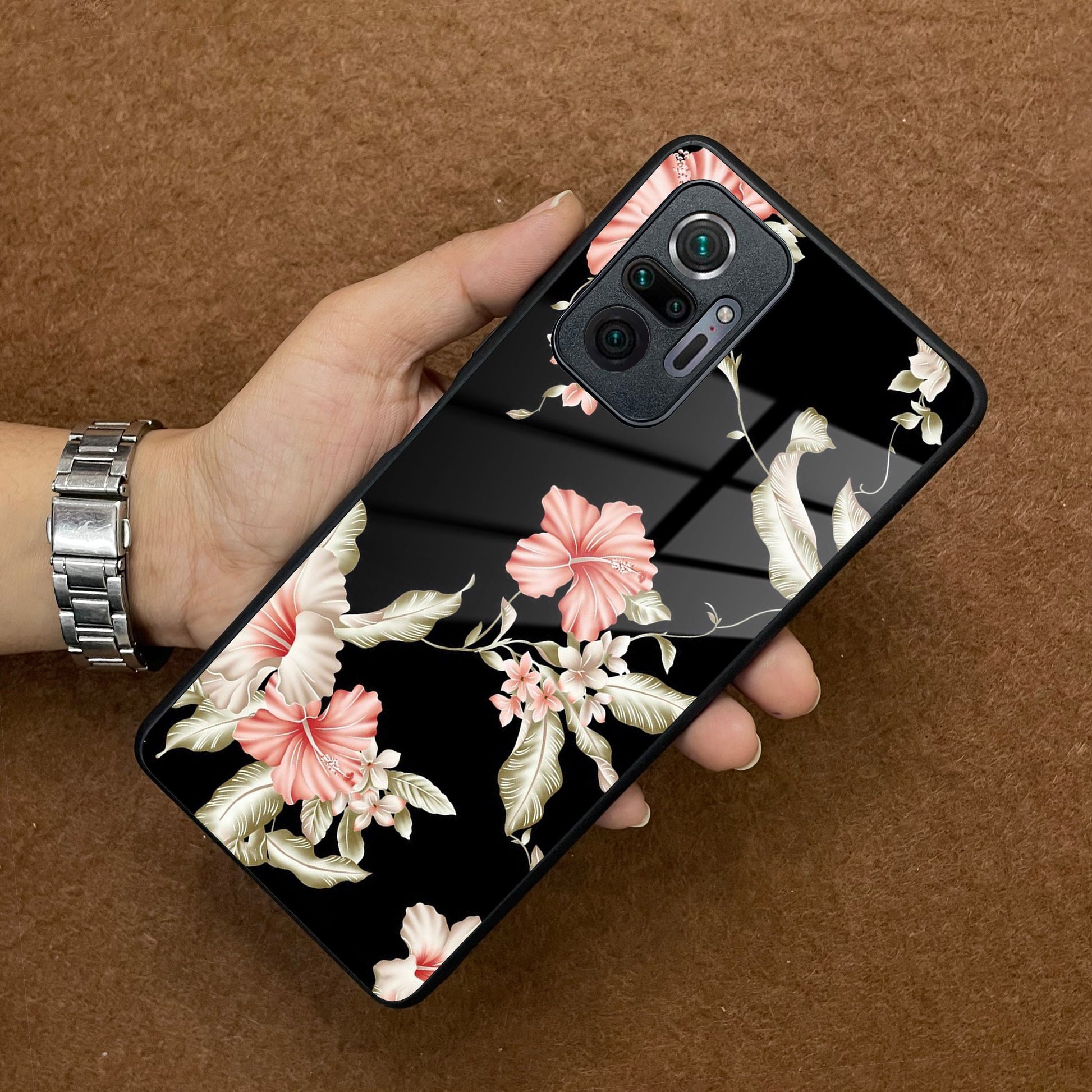 Retro Floral Glass Phone Case And Cover For Redmi/Xiaomi ShopOnCliQ