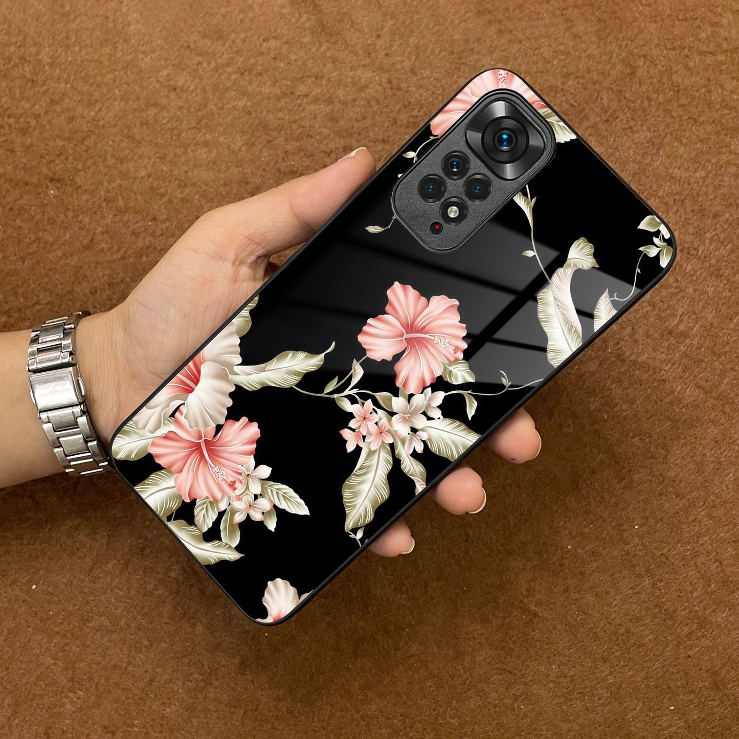 Retro Floral Glass Phone Case And Cover For Redmi/Xiaomi ShopOnCliQ