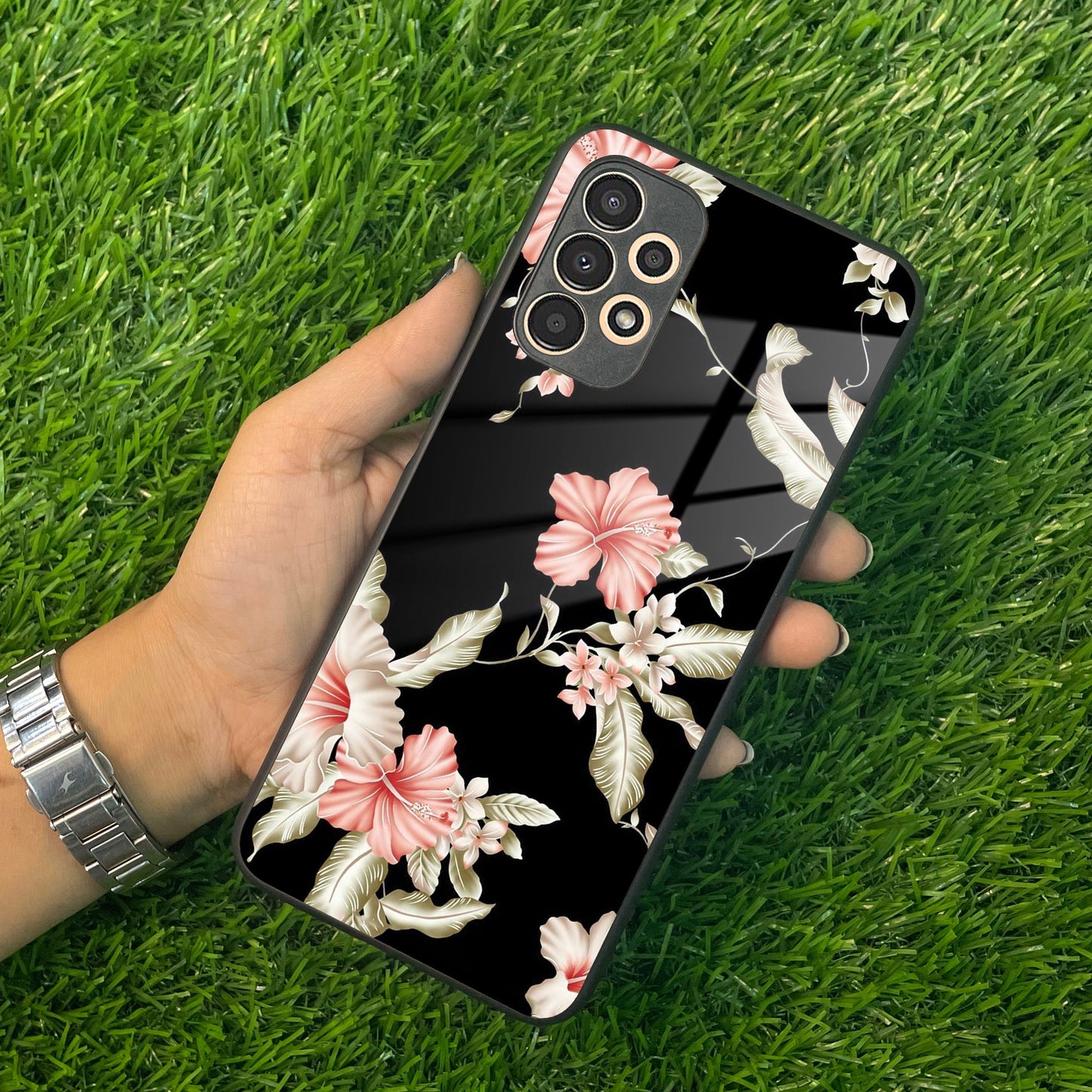 Retro Floral Glass Phone Case And Cover For Samsung ShopOnCliQ